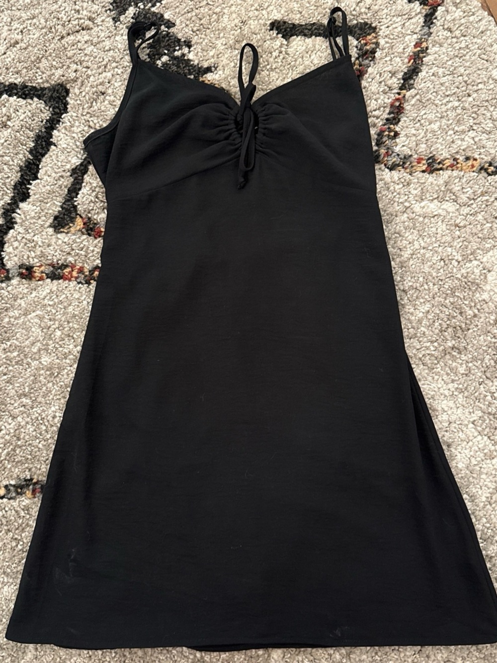 Ambiance Black Spaghetti Strap Mini Dress